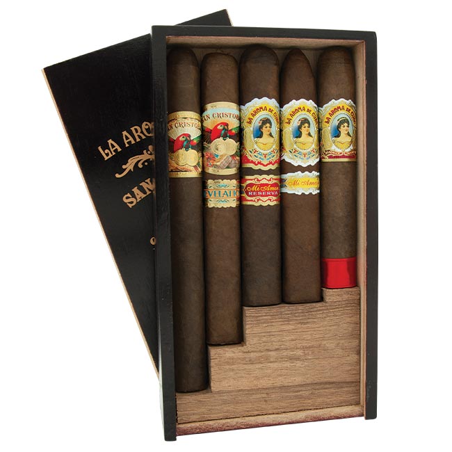 La Aroma De Cuba & San Cristobal 5 Cigar Sampler 92-95 Rated